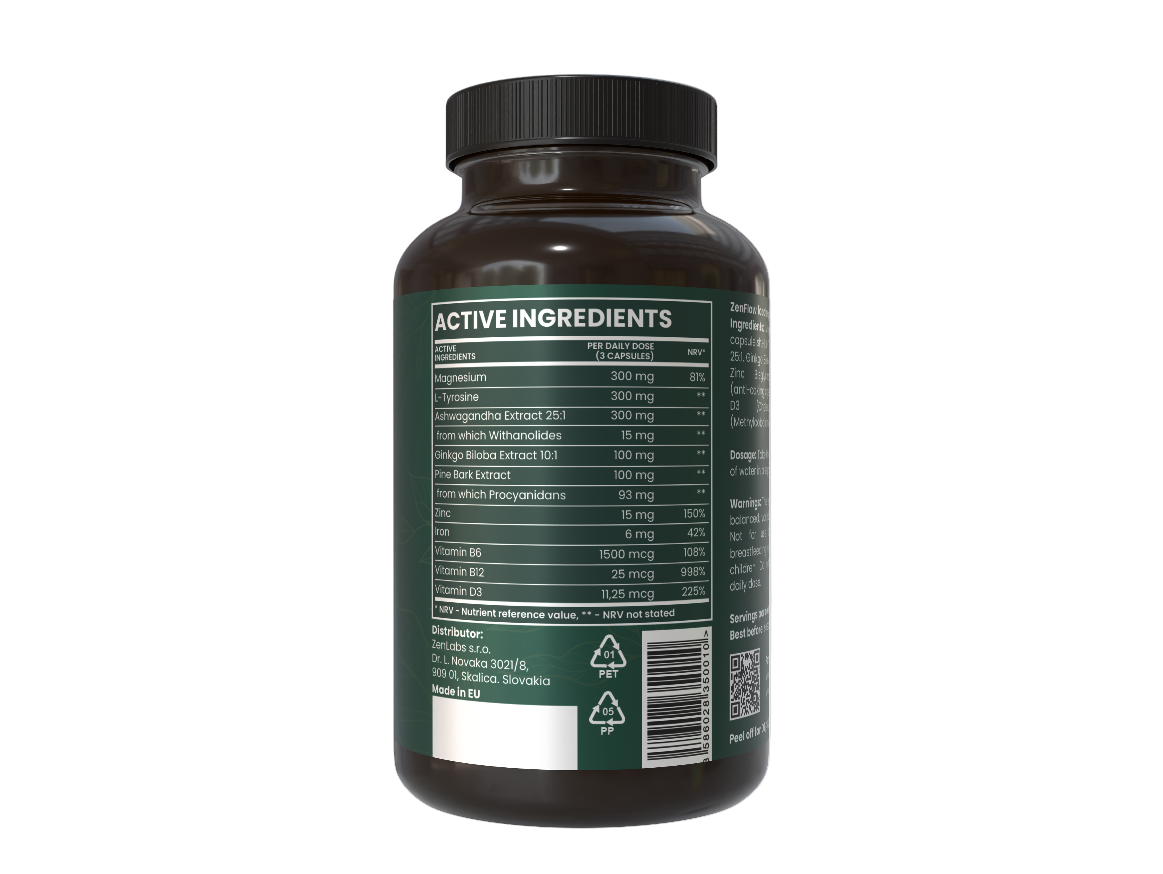 ZenFlow™ doplnok stravy zameraný na ADHD, 90 kapsúl.